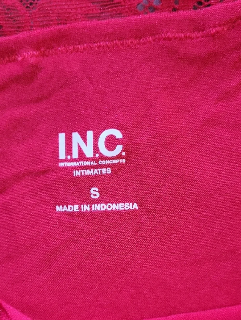 Nwt‎ Inc Red Lace Trim Cami Tank Small